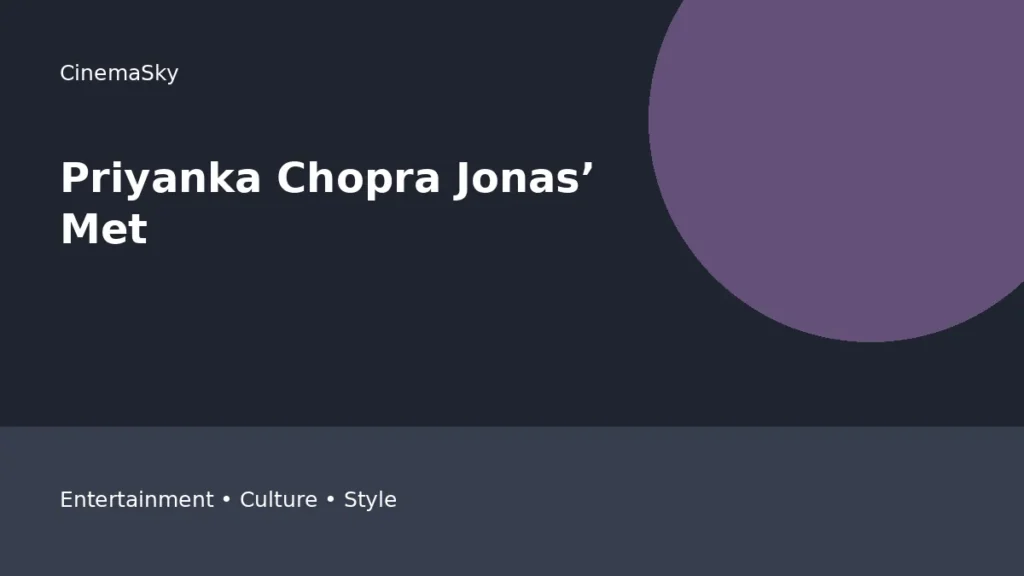 Priyanka Chopra Jonas’ Met Gala 2025 editorial feature image