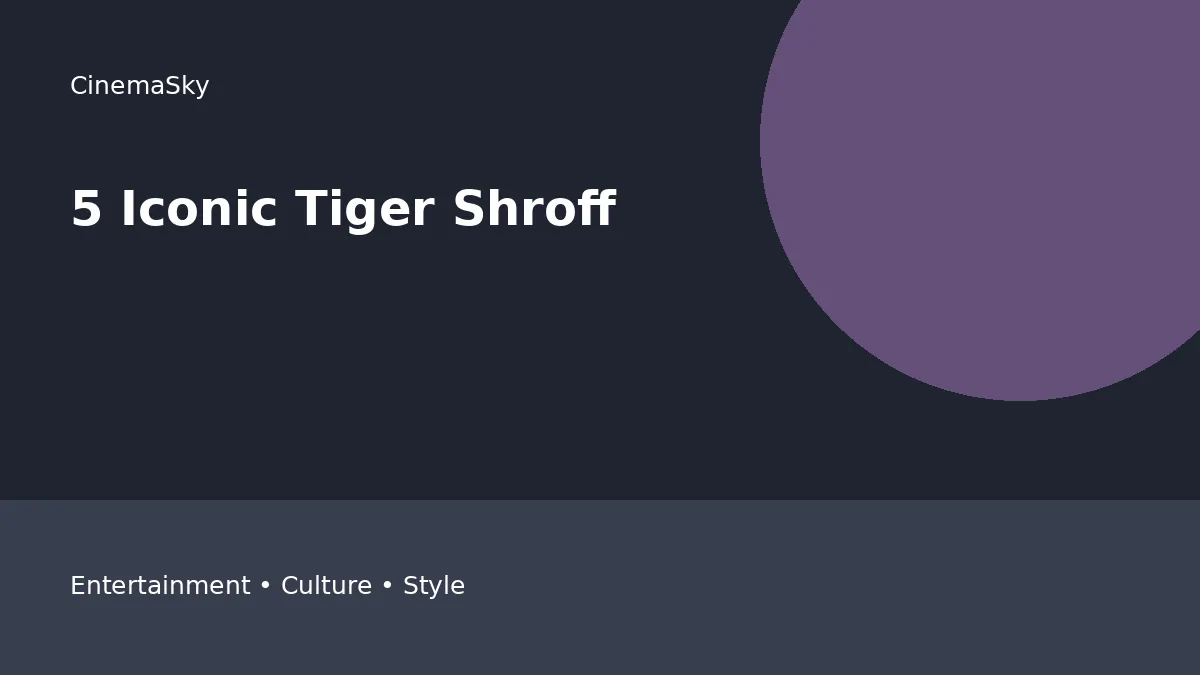 5 Iconic Tiger Shroff Movie Dialogues editorial feature image